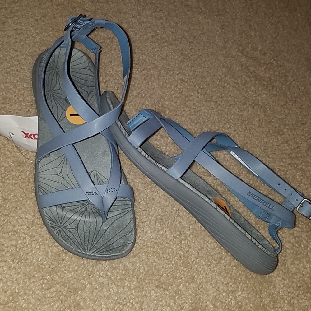Merrells Duskan Seaway Strappy Sandals Blue Heaven